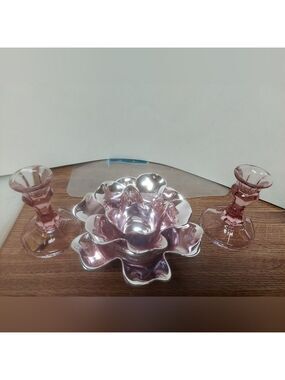 Vintage* Torre & Tagus Mauve Lotus Tealight Holder…